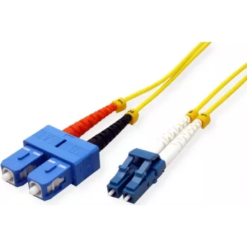 Roline - Patch-Kabel - LC Single-Mode (M) auf SC Single-Mode (M) - 5 m - Glasfaser - 9/125 Mikrometer - OS2 - Halogenfrei - Gelb (21.15.8794)