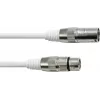 DMX-Kabel EUROLITE XLR 3-polig 5 m weiß
