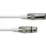 DMX-Kabel EUROLITE XLR 3-polig 5 m weiß
