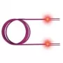Sacon EasyLan FO LED Patchkabel Premium, Duplex – Patchkabel – SC Multimode (M) auf SC Multimode (M) – 10 m – Glasfaser – Duplex – 50/125 µm – OM4 – heather violet, RAL