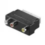 Wentronic Goobay Scart/RCA-Adapter, SCART-Stecker (21-polig), Schwarz - SCART-Stecker (21-polig) > 3x RCA-Buchse (50122)