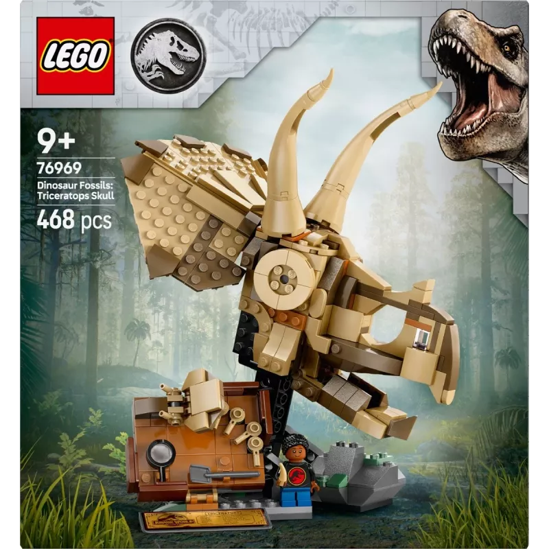 LEGO JURASSIC WORLD 76969 Dinosaurier-Fossilien: Triceratops-Schädel