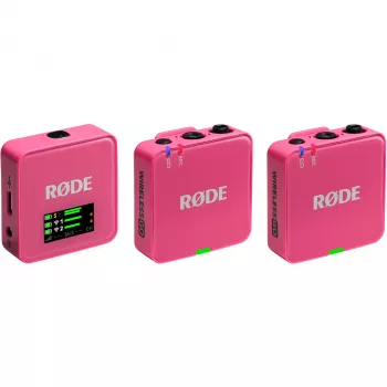 Funkmikrofon RODE Wireless GO III Pink — kompaktes zweikanaliges Sender- und Empfängersystem