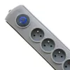 Überspannungsschutz Qoltec 50165 Grau 6 AC-Steckdosen 230 V 1,8 m
