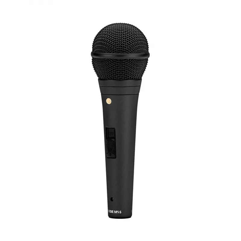 Dynamisches Bühnenmikrofon RODE M1-S — 75–18000 Hz, -56 dB Empfindlichkeit, 320 Ω Ausgang, 187 mm, 360 g, schwarz