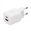 USB-Ladegerät IBOX ILUC42W 42W (max. 33W), 1×USB-C PD3.0, 1×USB-A QC3.0, 100–240V, weiß