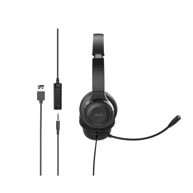 Kabelgebundenes Büro-Headset Acer AHW154 – Stereo, 3,5-mm-Klinke, robustes Design