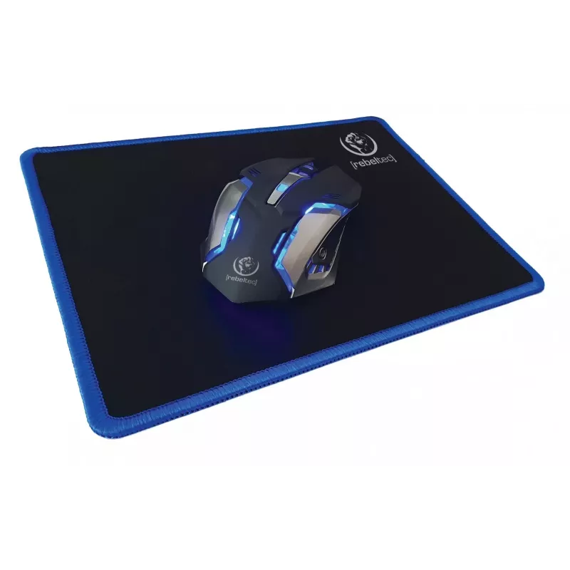 Tastatur Maus inklusive Rebeltec SHERMAN Gaming USB QZERTY Englisch Schwarz
