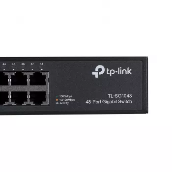 TP-Link TL-SG1048 Unmanaged Gigabit Ethernet (10/100/1000) 1U Schwarz