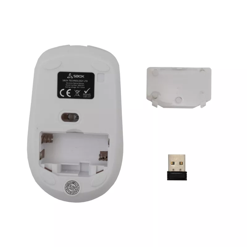 Maus SBOX WM-837 Weiß USB Typ-A