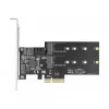 SATA- und M.2-PCI-Express-Karte DeLOCK 3 Port SATA und 2 Slot M.2 Key B