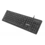 Manhattan Gaming USB-Tastatur, Low Force Key Edition, 12 Multimediatasten, Rainbow-LED-Hintergrundbeleuchtung, USB-A, Schwarz, Retail Box (deutsches Layout)