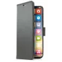 Wallet Case SCREENOR für iPhone 15 Plus (6,7 Zoll / 17 cm) Schwarz, Kunstleder & TPU, Schreibtischständer, 3 Kartenfächer