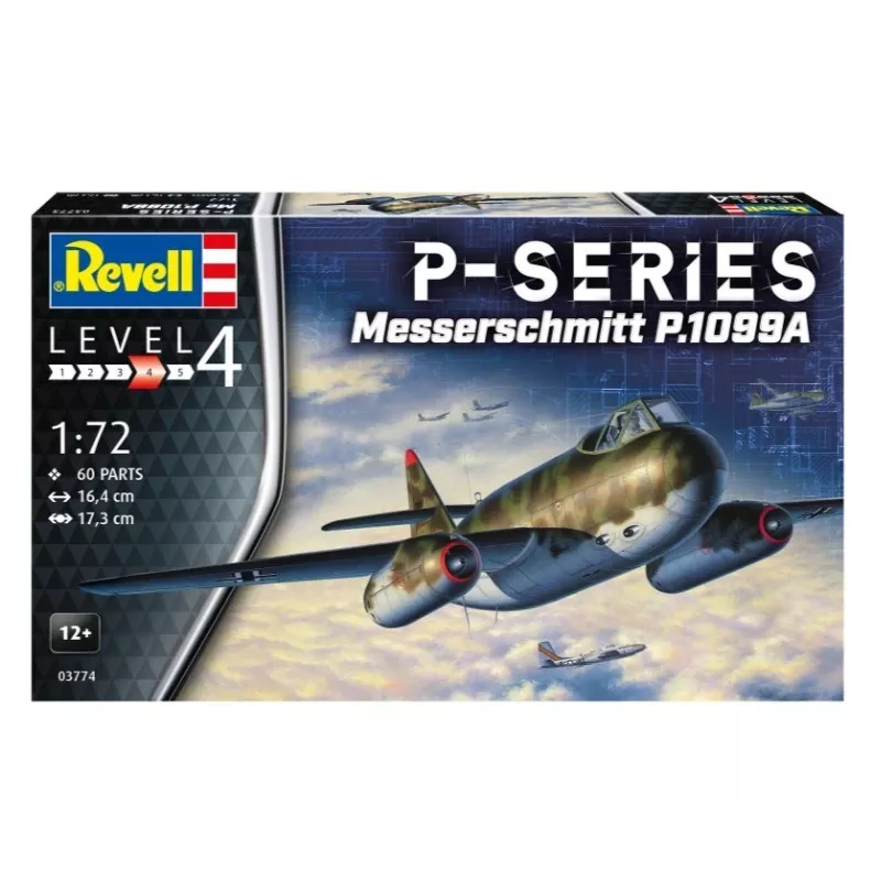 Plastikmodell Flugzeug REVELL Messerschmitt P.1099A-P-SER Maßstab 1/72