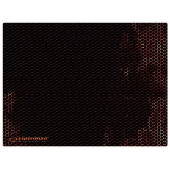 Gaming-Mauspad ESPERANZA EGP103R — Stoff, 400×300 mm, 3 mm Dicke, gemusterte Oberfläche, rutschfeste Basis, schwarz