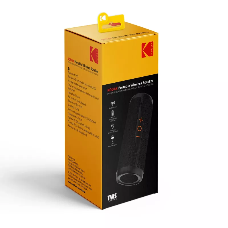 Tragbarer Lautsprecher Kodak PWS-2252, Schwarz