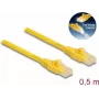 Netzwerkkabel DeLOCK RJ45 Kabel Cat.6A U/UTP 0,5 m Gelb