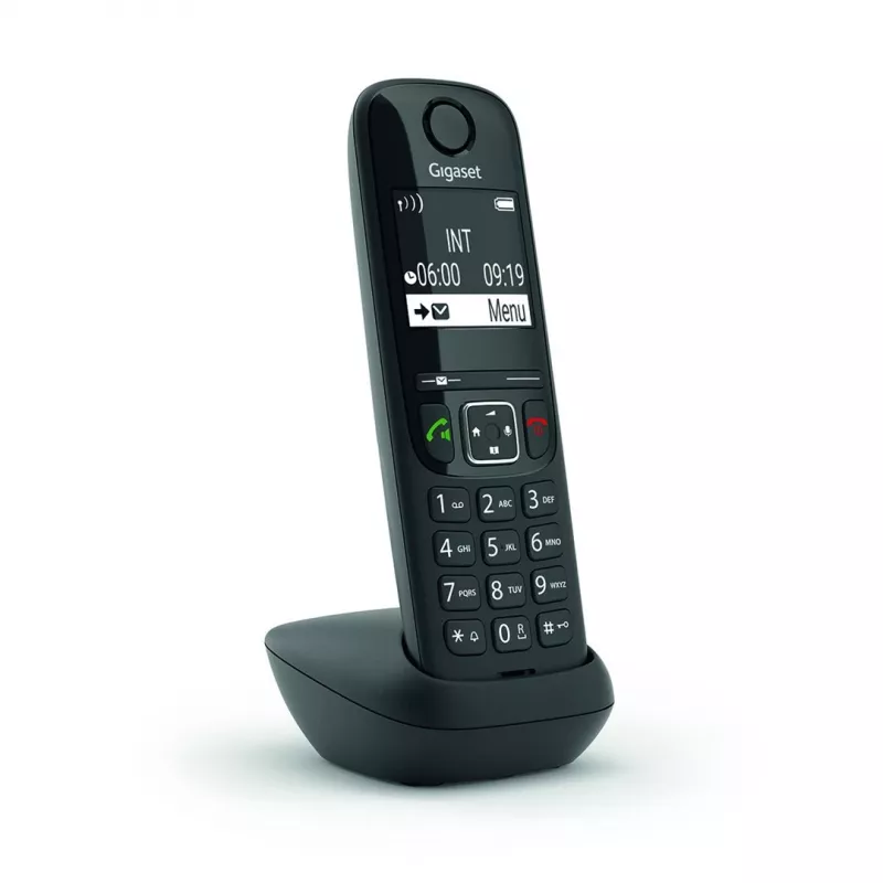 Analog/DECT-Telefon Gigaset AS690HX Schnurloses Mobilteil Rufnummernanzeige Schwarz