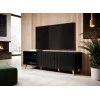 Cama RTV-Schrank PAFOS 150x42x52 schwarz matt