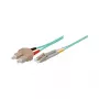 Patchkabel LWL Duplex OM3 (Multimode, 50/125) LC/SC, LSZH, umpolbare Polarität, 2m, Good Connections®