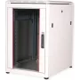Roline Pro - Netzwerkschrank - mit Glastür, 600 x 800 mm (B x T) - Hellgrau, RAL 7035 - 16U - 48,3 cm (19 inch) (26.21.0048)