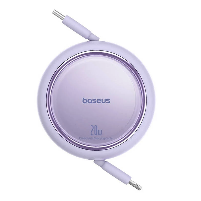 Baseus Free2Pull - 20 W USB-C auf Lightning ausziehbares Kabel, 1 m (lila)