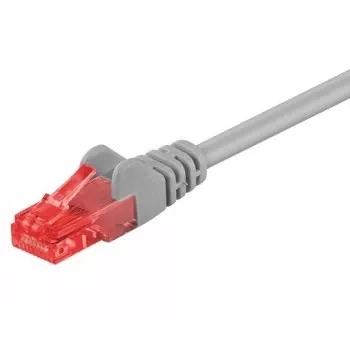 Wentronic Goobay CAT 6 Patchkabel, U/UTP, Grau, 1,5 m - CCA Kupfer-Mix (95591)