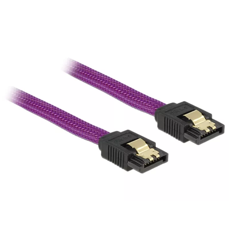 SATA-Kabel DeLOCK 83691 0,5 m SATA 7-Pin Violett