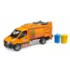 BRUDER Modellfahrzeug MB Sprinter Müllwagen BR-02682, maßstabsgetreue Spielzeugreplik