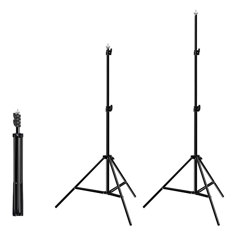 Hintergrund-Stativset Puluz PKT5204 2×2 m mit 3 Hintergründen – Studio-Hintergrundständer-Set