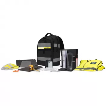 DICOTA Hi-Vis V2 Backpack Rucksack Schwarz 320x220x455mm PET TPU