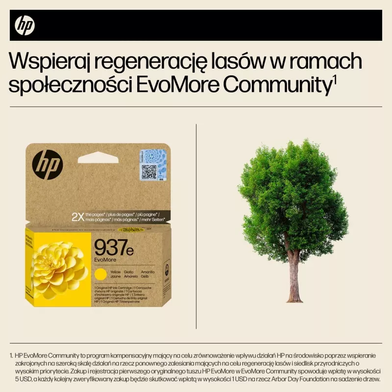 HP 937e EvoMore Gelb Original Tintenpatrone