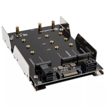 HDD/SSD-Gehäuse SilverStone SST-SDP12 — interner Montagehalterungsadapter für 3,5-Zoll-/2,5-Zoll-Laufwerke