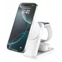Indoor-Ladegerät Belkin UltraCharge 25W Qi2 3-in-1 Magnetisches Ladegerät EU Weiß Quadratisch