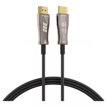 EFB Elektronik HDMI Glasfaserkabel AOC Active 4K60Hz schwarz - Digital/Display/Video - 20 m (HDMI-20-00008)