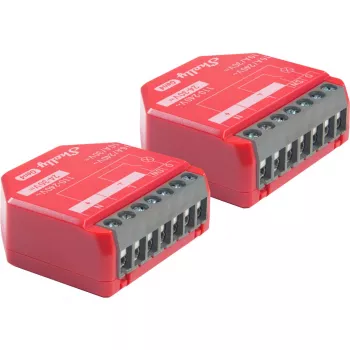Shelly · Flush-Mount·1PM Gen4 2er-Pack · Relais · max 16A · 1 Kanal · Messfunktion · (Shelly_1PM_Gen4_2er)
