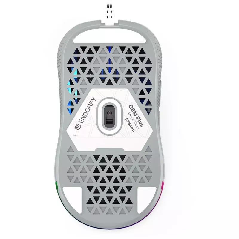 ENDORFY GEM Plus Onyx Weiß Maus Gaming Rechtshänder USB Typ-C Optisch 19000 DPI