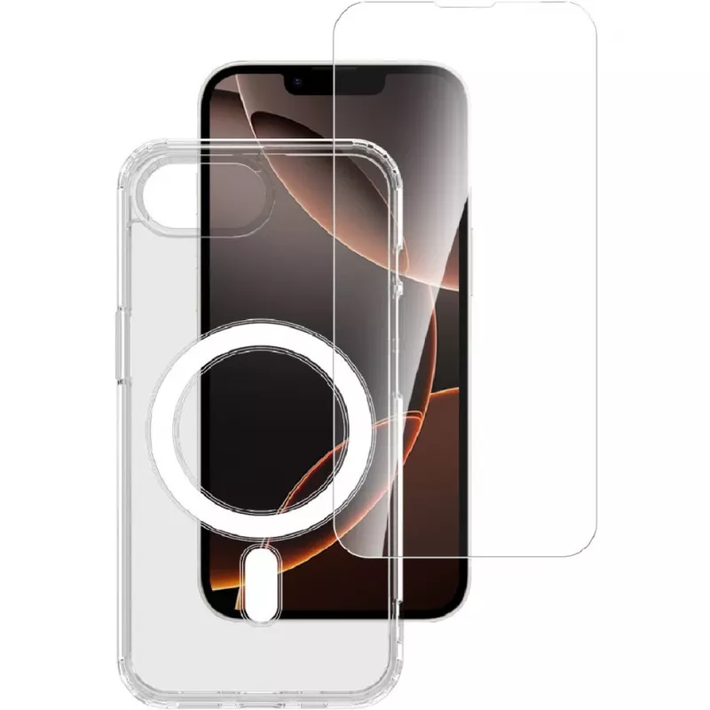 Handy-Starterset 4smarts 541359 Transparent Weiß 9H Glas