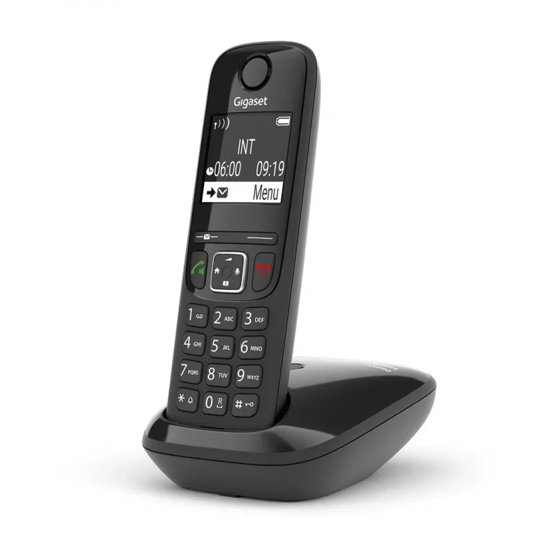 Analog-/DECT-Telefon Gigaset AS690 Anruferkennung Kabelloser Handapparat Schwarz