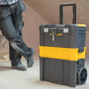 Stanley Essential Tool Hartschalenkoffer Kunststoff Grau, Gelb
