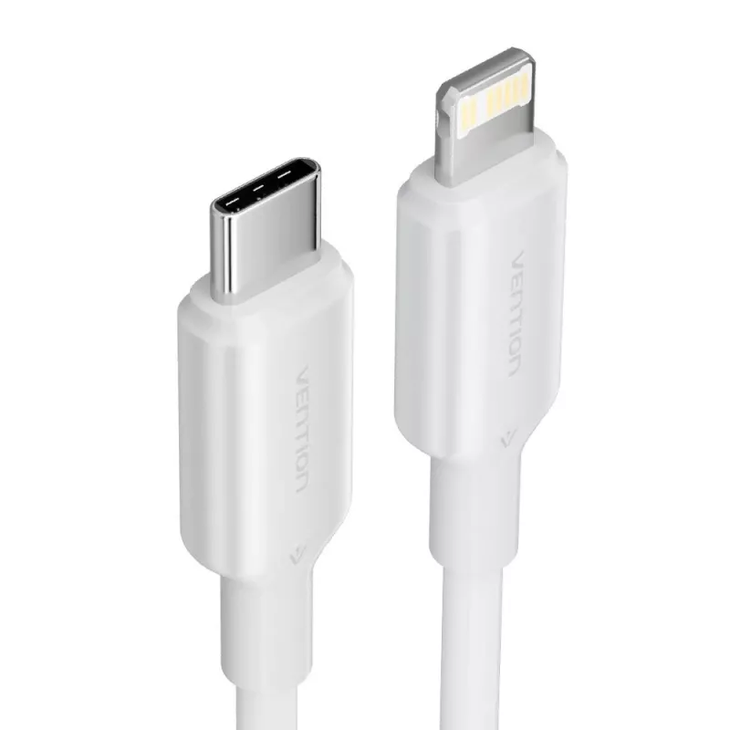 USB-C-auf-Lightning-Kabel 3A 480Mbit/s 1m WEISS