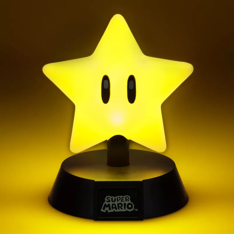 Tischleuchte Paladone Super Mario Super Star Icon Light — dekoratives LED-Nachtlicht