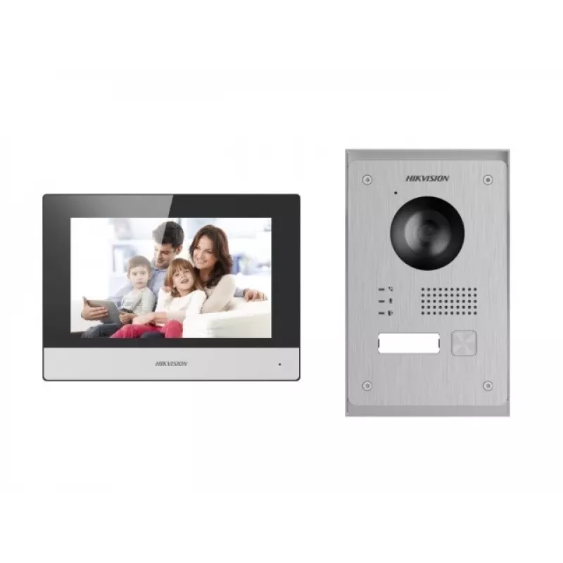 Hikvision Video-Türsprechanlagen-Set DS-KIS703Y-P