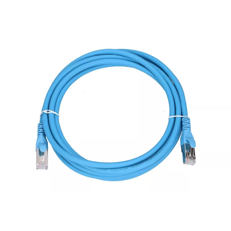 Netzwerkkabel Extralink LAN Patchkabel Kat.6A RJ-45 Cat6a 3m Blau