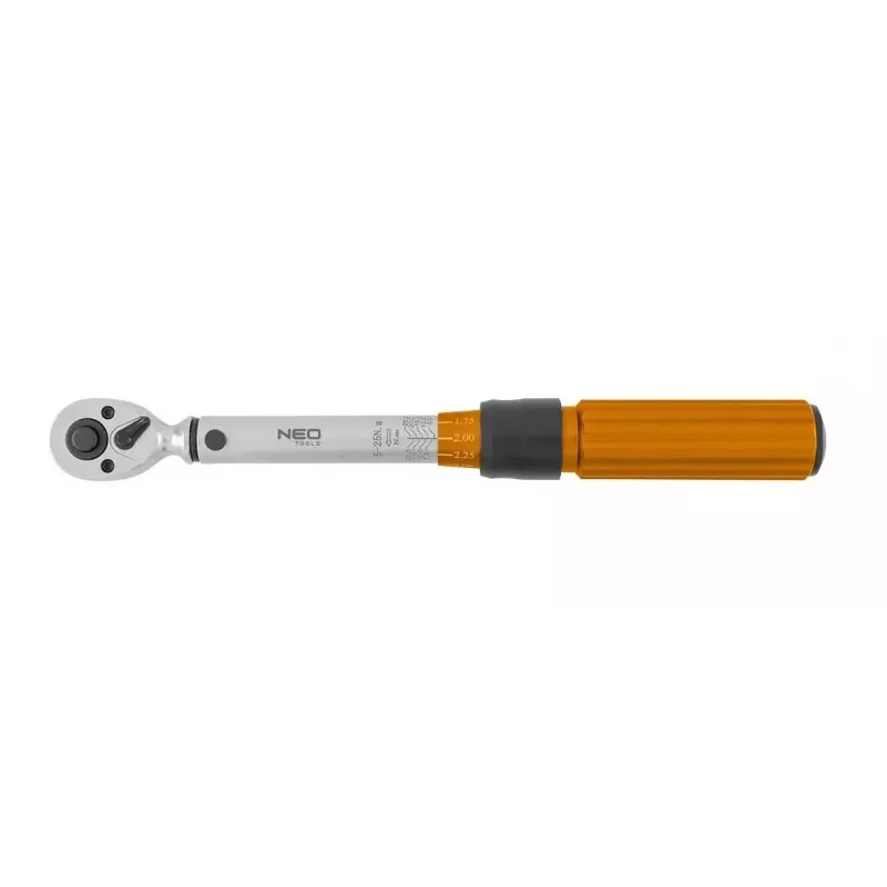 Neo Tools 1/4 bidirektionaler Drehmomentschlüssel, 5-25NM, Set aus 21 Stück