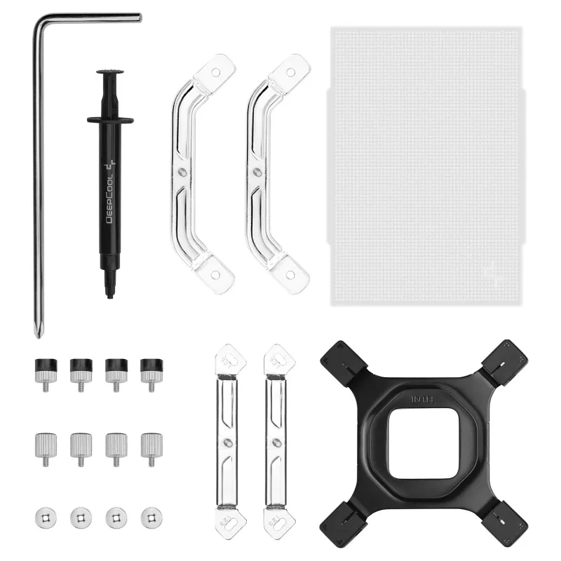 Prozessor-Luftkühler DeepCool AK500 G2 WH, 120-mm-Lüfter, max. Luftdruck 3,33 mmH2O, 117×129×159 mm, weiß