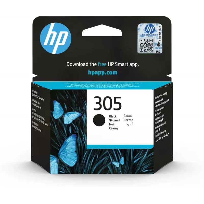 HP 305 Schwarze Original-Tintenpatrone, schwarz, 1 Stk., 120 Seiten