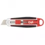 Cuttermesser WEDO 78 830 mit Abbrechklinge, ergonomischer Griff, 1 Stk., schwarz/rot/silber