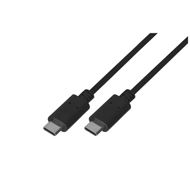 USB 2.0 USB-C-zu-USB-C-Kabel LANBERG CA-CMCM-10CU-0010-BK 1 m, schwarz, 480 Mbit/s, vergoldete Kontakte