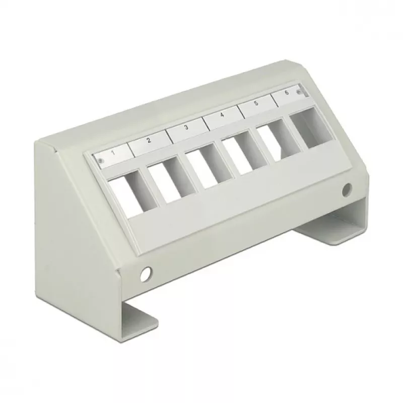 Patchpanel DeLOCK 86218 Grau 65mm x 49mm x 130mm